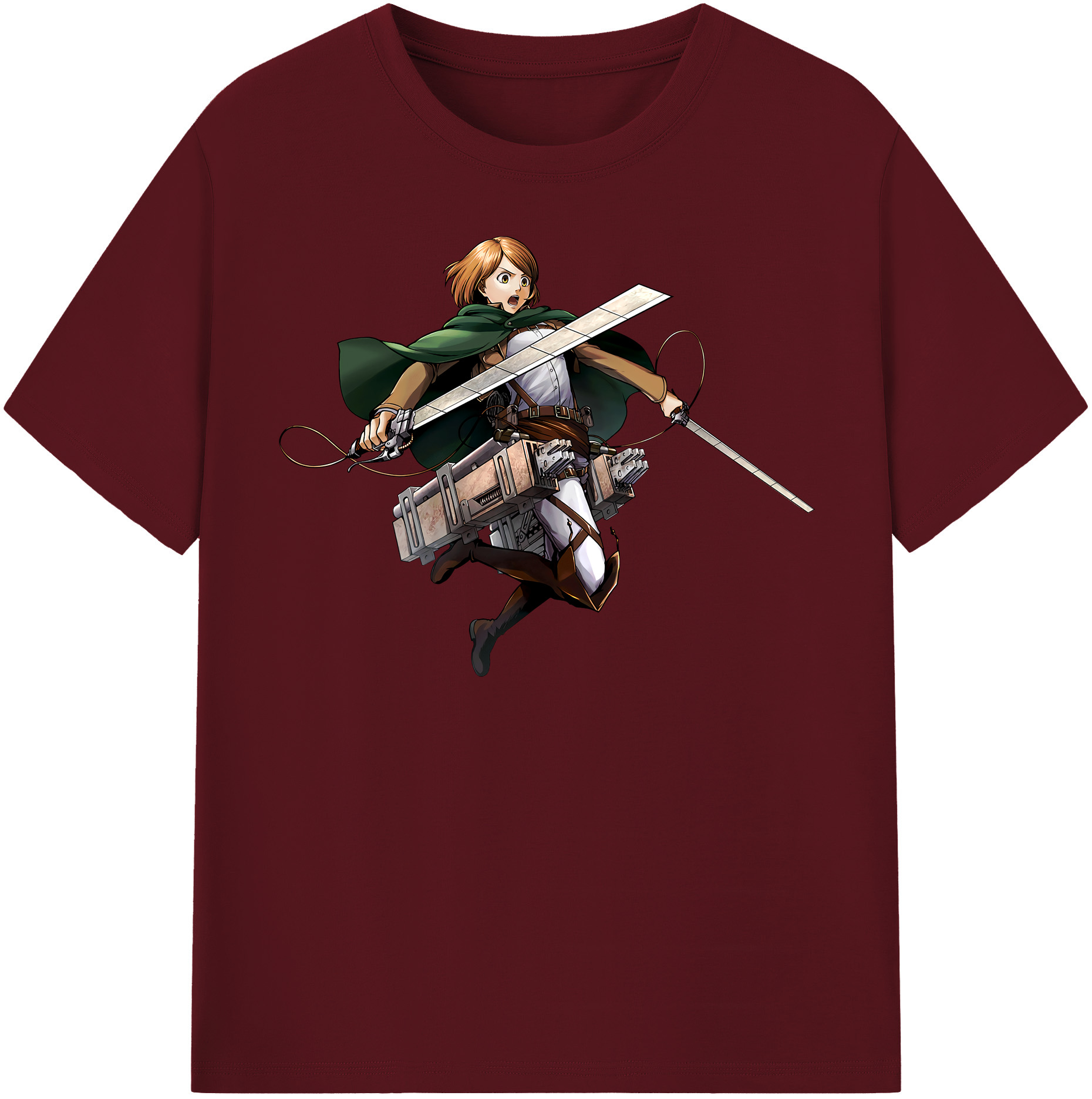 （画像用） 進撃の巨人 ペトラ·ラル Attack on Titan Petra Rall 綿100％半袖Tシャツ（フロントプリント）